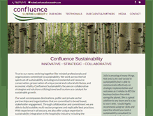 Tablet Screenshot of confluencesustainability.com